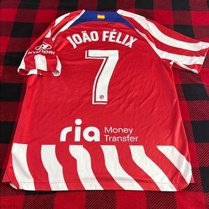 Atletico Madrid #7 Joao Felix 2023-24 Nike Home La Liga Jersey